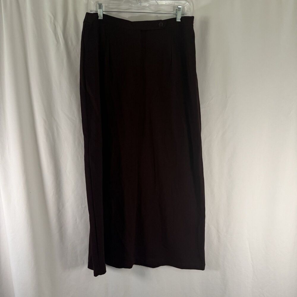 New Amanda Smith Skirt Women's 1X Brown Lycra Spandex Stretch Dry Clean